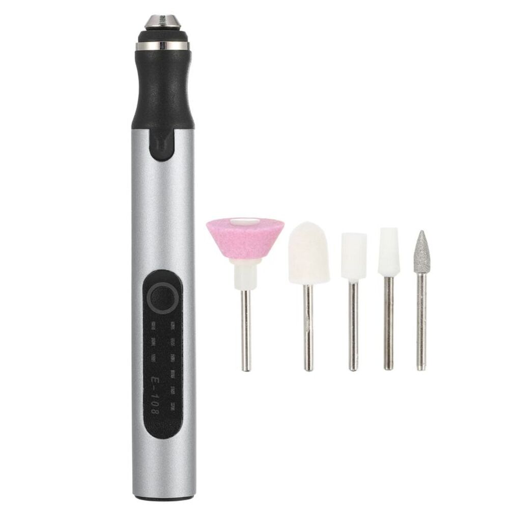 Electric Cordless Nail Drill Kit 18000RPM Nail Drill Machine Gray